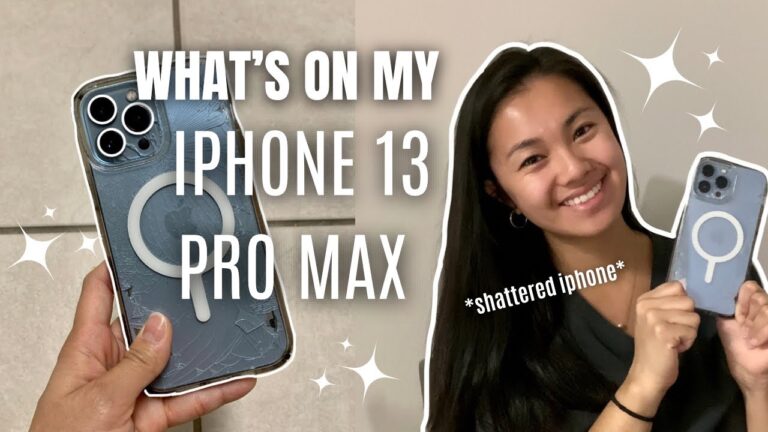 WHAT'S ON MY IPHONE 13 PRO MAX 📱*SHATTERED* apps for content creators, rearrange my phone with me