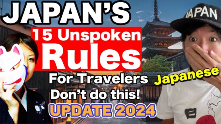 JAPAN'S UNSPOKEN RULES  | 15 You Need to Know Before Traveling!  | Travel Guide for 2024