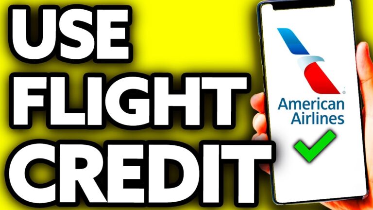 How To Use Flight Credit on American Airlines (Very Easy!)