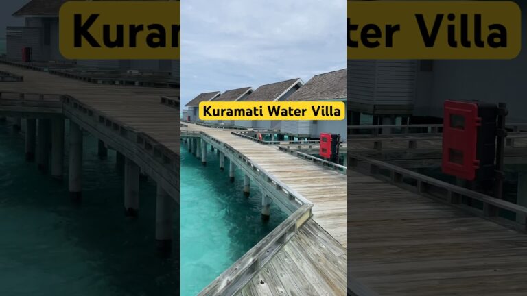 Kuramati Resort Water Villa  #shorts #travel #ytshorts