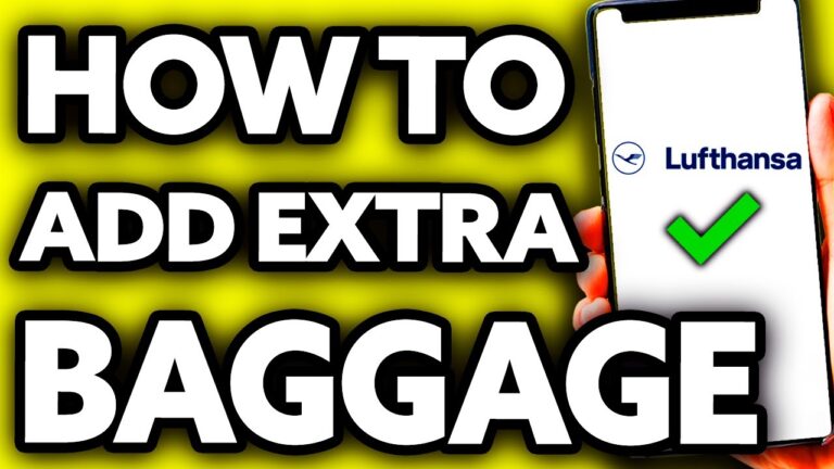 How To Add Extra Baggage in Lufthansa – Step by Step