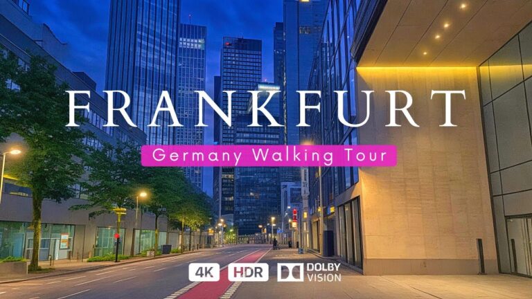 Frankfurt, Germany 🇩🇪 Financial District & Historical Town | 4K HDR