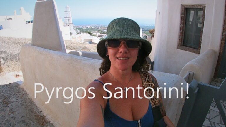 Pyrgos, Santorini, Walking Tour, Greece 2024, Πύργος