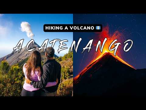 Hiking Acatenango Volcano, Guatemala 🇬🇹 | Erupting Fuego Volcano Every 30 Mins