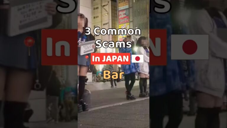 3 Common Bar Scams you need to know in Japan🇯🇵 #shorts #Japan #Scam #Drinking #nightlife