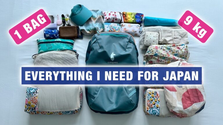 JAPAN One Bag Travel Packing List with NEW Cotopaxi Allpa 28L Backpack